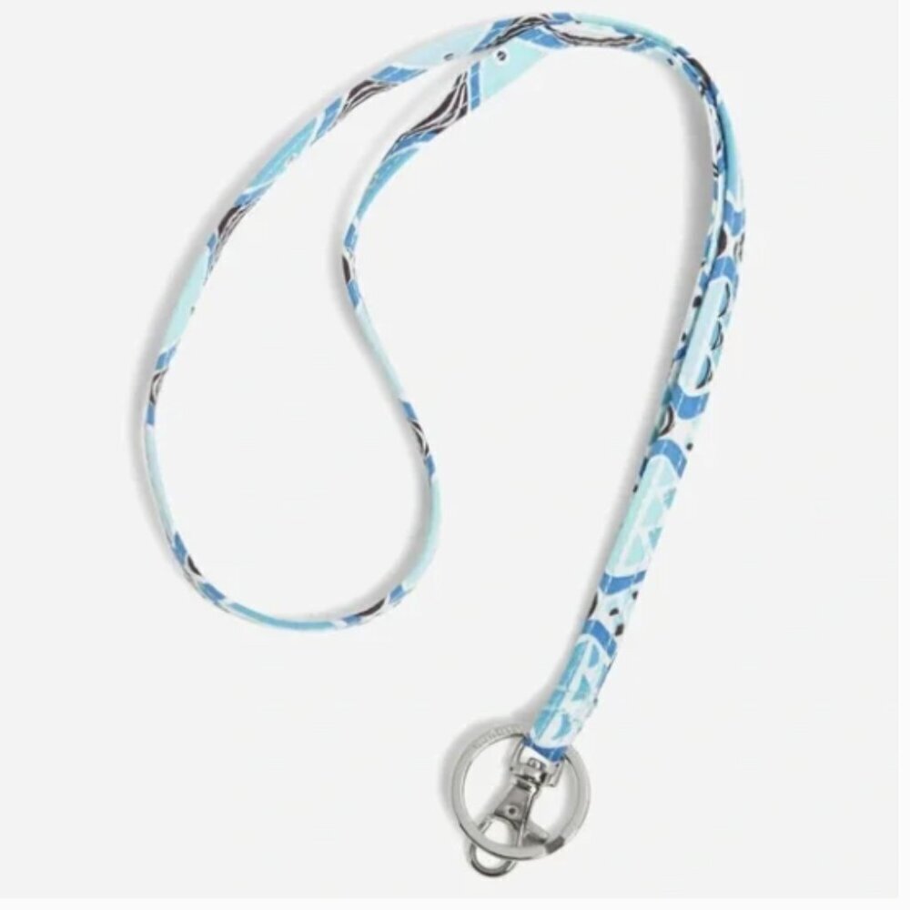 Vera Bradley Go Fish Blue Lanyard NWT